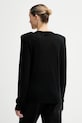 Odzież Simona Corsellini sweter wełniany A25CPMGE0301 czarny