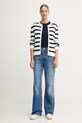 Tommy Hilfiger cardigan din bumbac WW0WW46514 bej AW25