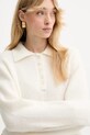 Gestuz sweter wełniany beżowy 10910589