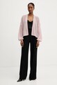 BOSS Orange kardigan z domieszką wełny 50545878 różowy AW25