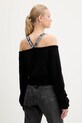 Ruházat Karl Lagerfeld Jeans gyapjúkeverék pulóver A3W18009 fekete