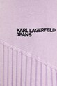 Karl Lagerfeld Jeans pamut kardigán A3W18010 lila