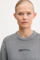 Karl Lagerfeld Jeans pamut pulóver szürke A3W18037