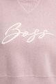 BOSS Orange sweter bawełniany 50543979 różowy