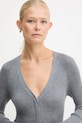 BOSS cardigan in lana grigio 50544904