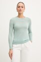Вълнен пуловер BOSS Ferpina вълна зелен 50544987