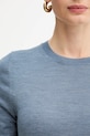 Шерстяная футболка BOSS 50544996 голубой