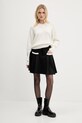 HUGO sweter wełniany 50545092 beżowy AW25