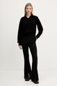 HUGO pulover de lână 50545092 negru AW25