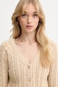 Bavlnený kardigán Guess GISELLE béžová W5YR15.Z3OU0