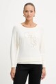 Guess sweter KASSIDY aplikacja beżowy W5YR22.Z2NQ2