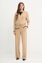 Μάλλινη ζακέτα Pinko 105491.A2Q9 μπεζ AW25