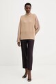 Pinko sweter wełniany 105396.A2PL beżowy AW25