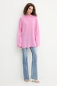 Вълнен пуловер Pinko 105749.A2UN виолетов AW25