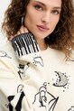 Pulover s primesjo volne Pinko bež 105427.A2PK