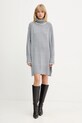 Pinko sukienka wełniana 105449.A2Q9 szary AW25