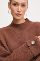 Свитер с примесью шерсти Pinko коричневый 105563.A2S5