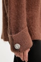 Свитер с примесью шерсти Pinko 105563.A2S5 коричневый