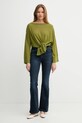 United Colors of Benetton pulover de lână 109PD10E1 verde AW25