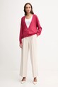 United Colors of Benetton kardigan z wełną 109PD6056 różowy AW25