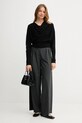 United Colors of Benetton pulover de mătase 1ZRED10E8 negru AW25