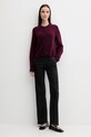 OUI kardigan z wełną 94462 bordowy AW25