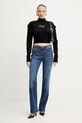 Versace Jeans Couture sweter z dodatkiem wełny 79HAFMH8.CMH62 czarny AW25