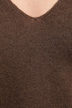 Vlnený sveter United Colors of Benetton 1002D401Y hnedá