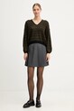 United Colors of Benetton pulover din amestec de lână 1012E403C verde AW25