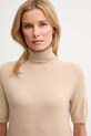 United Colors of Benetton sweter z dodatkiem wełny dziecięcy beżowy 102HD203X