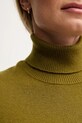 United Colors of Benetton sweter z dodatkiem wełny dziecięcy 102HD203X zielony