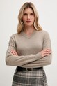 United Colors of Benetton sweter z dodatkiem wełny beżowy 102HD4032