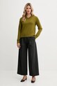 United Colors of Benetton sweter z dodatkiem wełny 102HD4032 zielony AW25