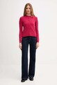 United Colors of Benetton cardigan din amestec de lână 102HD502B roz AW25