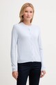 United Colors of Benetton kardigan z dodatkiem wełny cienka niebieski 102HD502B