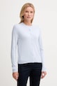 Кардиган с добавлением шерсти United Colors of Benetton тонкий голубой 102HD502B