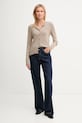 Кардиган с добавлением шерсти United Colors of Benetton 102HD502B бежевый AW25