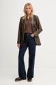 United Colors of Benetton kardigan z dodatkiem wełny 102HD502B brązowy AW25