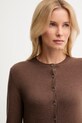 United Colors of Benetton kardigan z dodatkiem wełny brązowy 102HD502B