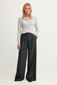 United Colors of Benetton kardigan z dodatkiem wełny 102HD502B szary AW25