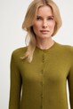 United Colors of Benetton kardigan z dodatkiem wełny zielony 102HD502B