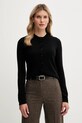 United Colors of Benetton kardigan z dodatkiem wełny cienka czarny 102HD502B