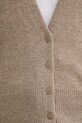 United Colors of Benetton cardigan din amestec de lână 102HD6052 bej