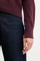 United Colors of Benetton cardigan din amestec de lână 102HD6052 burgundia