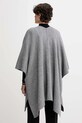 Odzież United Colors of Benetton poncho z dodatkiem wełny dwustronny 112HEU01N szary