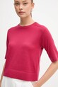 Μάλλινο πουλόβερ United Colors of Benetton ροζ 11AHD10E6
