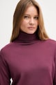 Vlnený sveter United Colors of Benetton fialová 11AHD203Y