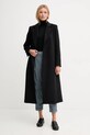 United Colors of Benetton sweter wełniany 11AHD203Y czarny AW25