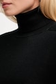 United Colors of Benetton sweter wełniany czarny 11AHD203Y