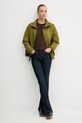 Pulover z dodatkom volne United Colors of Benetton 1244D10BC rjava AW25